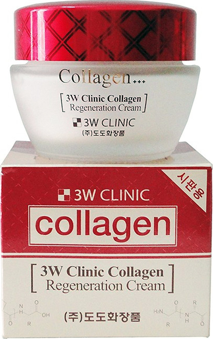 3W CLINIC Collagen Regeneration Cream Восстанавливающий крем для лица с коллагеном