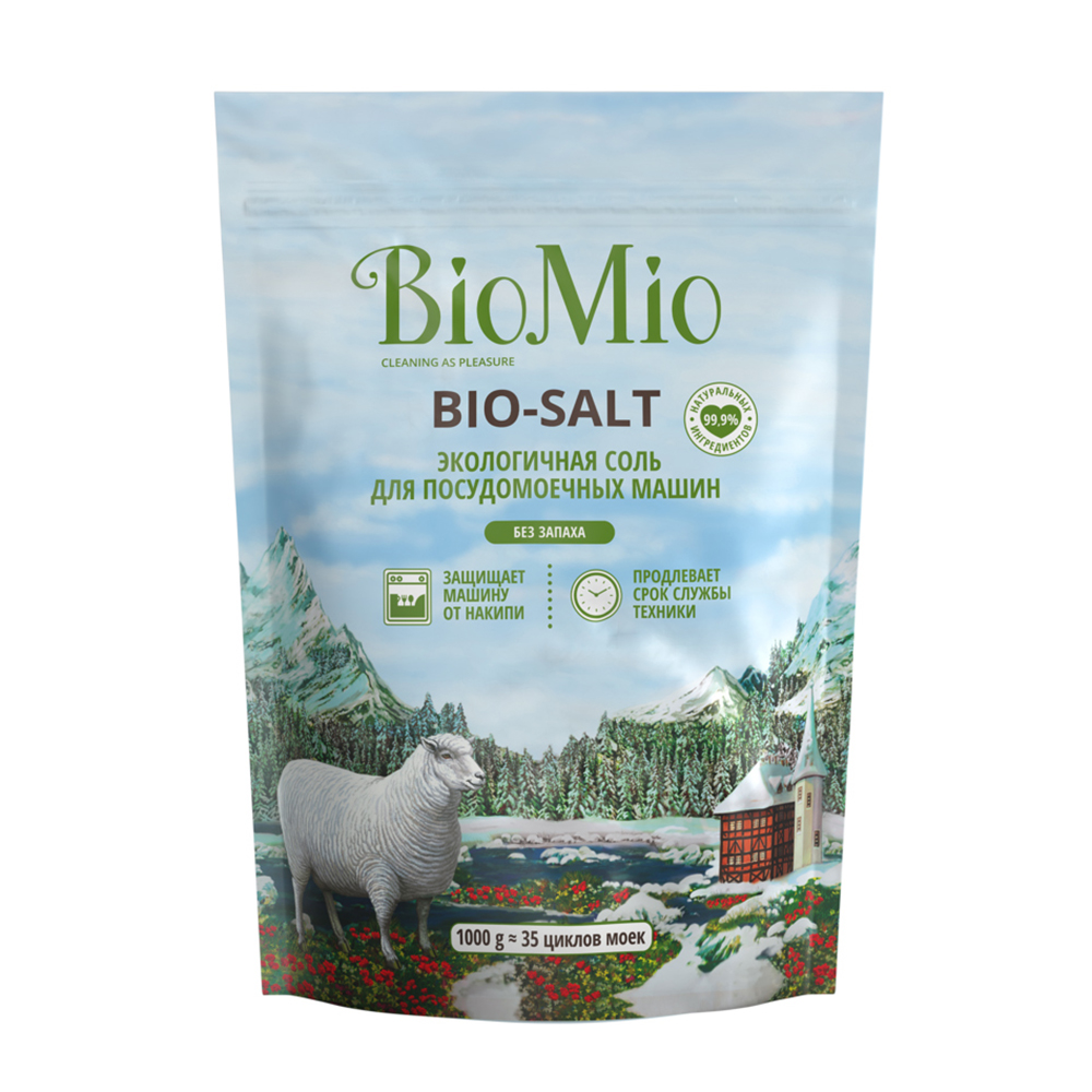 Соль "Bio-salt" для посудомоечной машины BioMio 1000 г