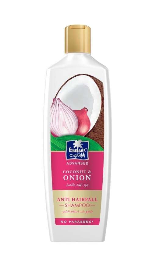 PARACHUTE Advansed Coconut & Onion shampoo Шампунь с кокосом и луком от выпадения волос 340мл