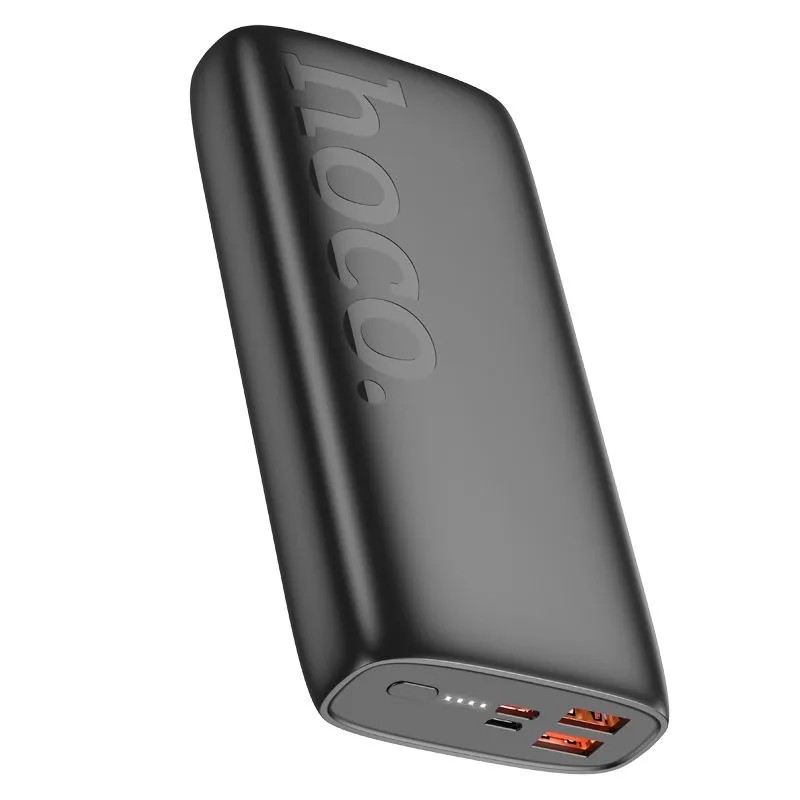 Аккумулятор внешний универсальный Hoco J122A 20000 mAh Respect power bank 22.5W (2USB:5V-2.0A) Черный