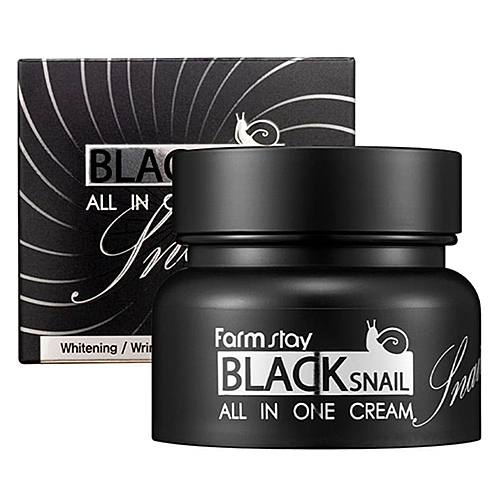 FarmStay Black Snail All In One Cream Многофункциональный крем с муцином черной улитки