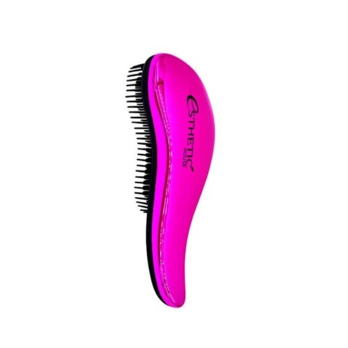 Esthetic House Расчёска для волос розовая - Hair brush for easy comb gold, 1шт