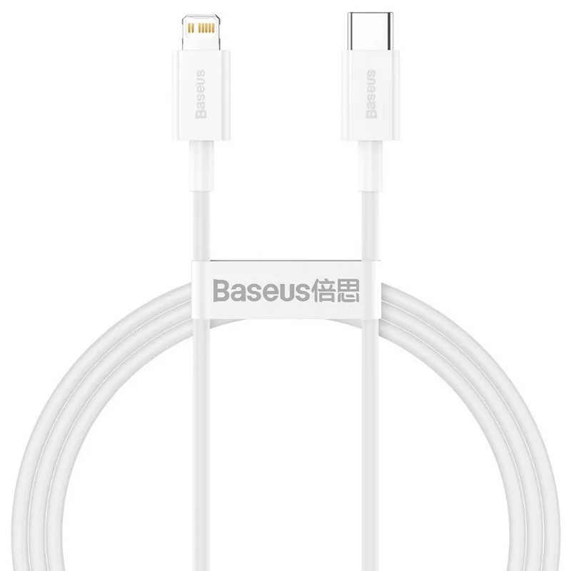 USB дата-кабель Baseus Superior Series Fast Charging Data Cable Type-C - Lightning 20W (CATLYS-B02) 1.5м Белый