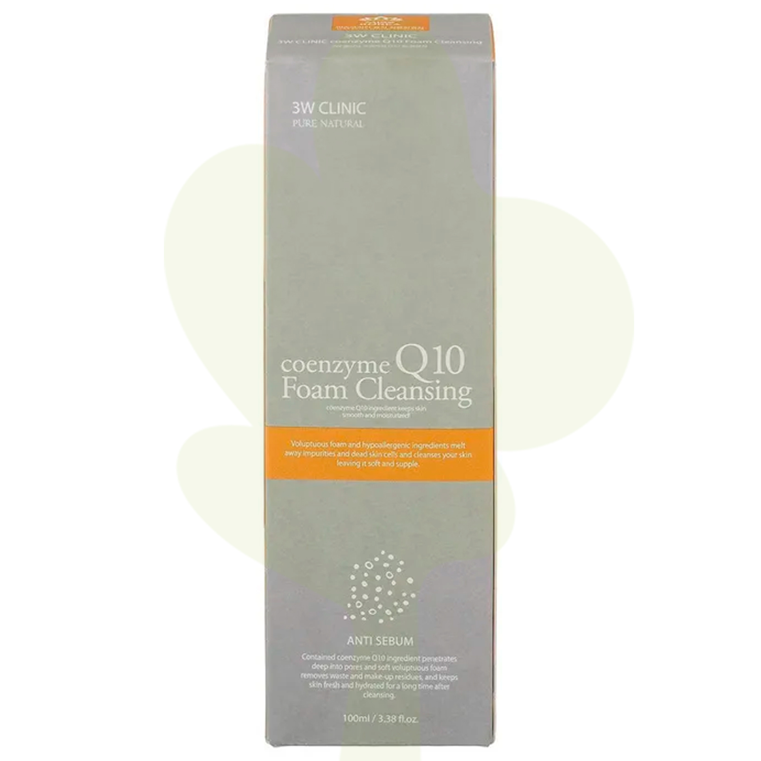 Омолаживающая пенка с коэнзимом Coenzyme Q10 Foam Cleansing 3W CLINIC 100 мл