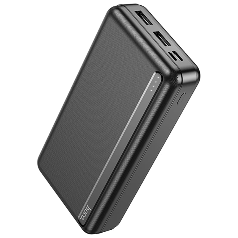 Аккумулятор внешний универсальный Hoco J91A 20000 mAh Strong and Wear-Resistant power bank (2USB:5V-2.1A) Черный