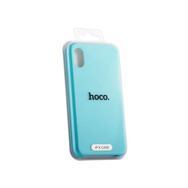 Чехол-накладка силиконовый Hoco Silicone Case для iPhone XS/ X (5.8") Лазурный