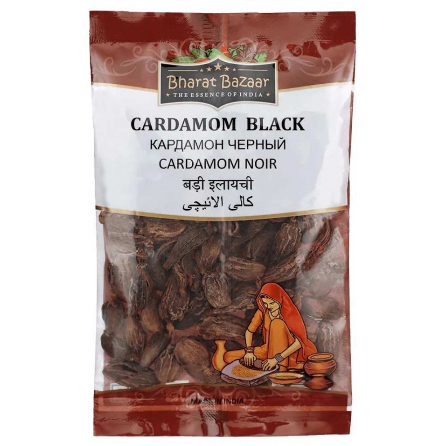 Bharat Bazaar Кардамон Черный Cardamom Elaichi Black 50г