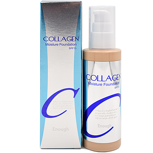 ENOUGH Collagen Moisture Foundation SPF15 #21 Увлажняющий тональный крем с коллагеном