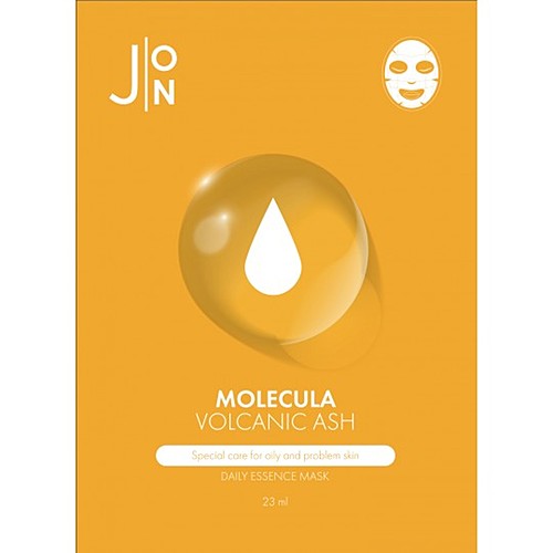 J:on Маска для лица тканевая с вулканическим пеплом - Molecula volcanic ash daily essence mask, 23мл