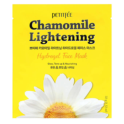 Petitfee Chamomile Lightening Hydrogel Face Mask Гидрогелевая маска с экстрактом ромашки