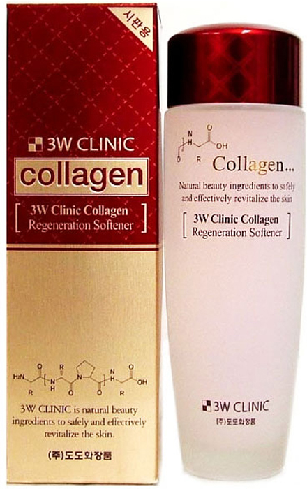 3W CLINIC Collagen Regeneration Softener Восстанавливающий софтнер с коллагеном