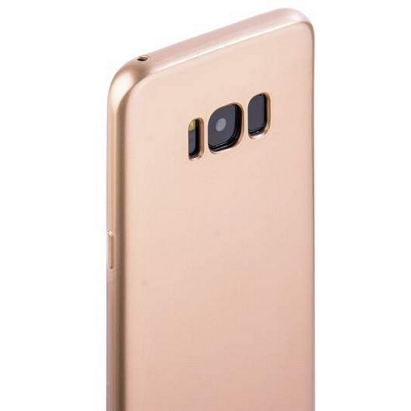 Чехол-накладка силиконовый J-case Shiny Glazed Series 0.5mm для Samsung GALAXY S8+ SM-G955 Jet Gold Золотистый