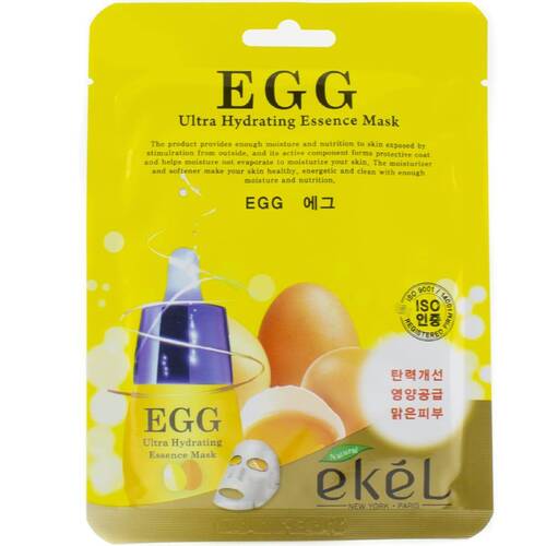 EKEL Egg Ultra Hydrating Essence Mask Тканевая маска для лица с экстрактом яичного желтка