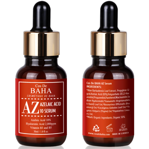 Cos De BAHA Сыворотка противовоспалительная с азелаиновой кислотой - Azelaic acid 10% serum AZ, 30мл