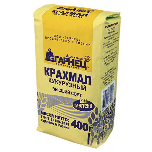 Крахмал "Кукурузный", без глютена Гарнец 400 г