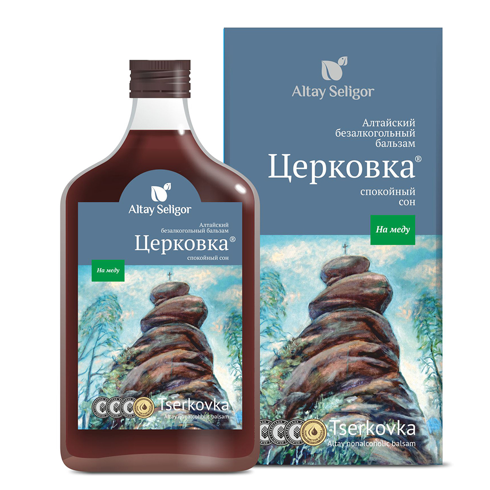 Бальзам на меду "Церковка" Altay Seligor 250 г 250 мл