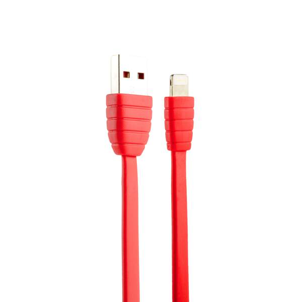 USB дата-кабель Remax Fast Charging LIGHTNING плоский (1.0 м) Красный