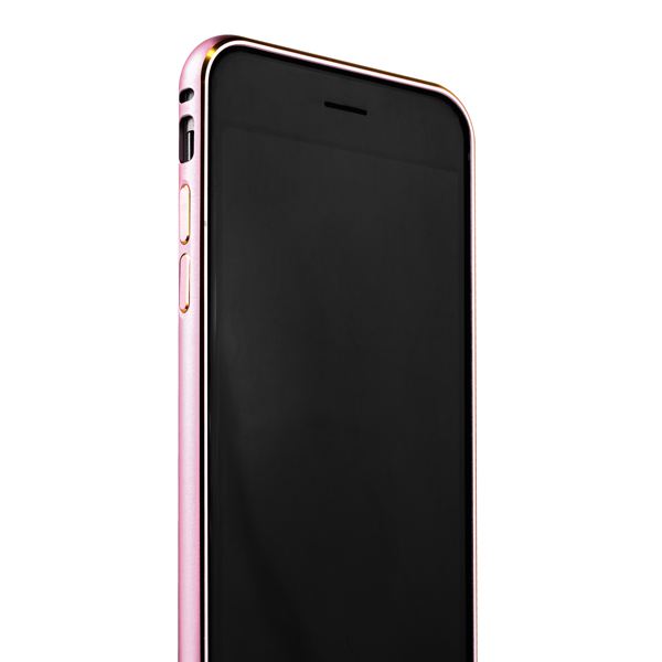 Бампер Fashion Case для iPhone 6s/ 6 (4.7) металлический сиреневый с золотой полоской