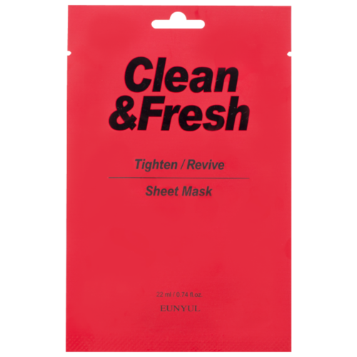 Eunyul Маска тканевая для сужения пор - Clean&fresh tighten/revive sheet mask, 22мл