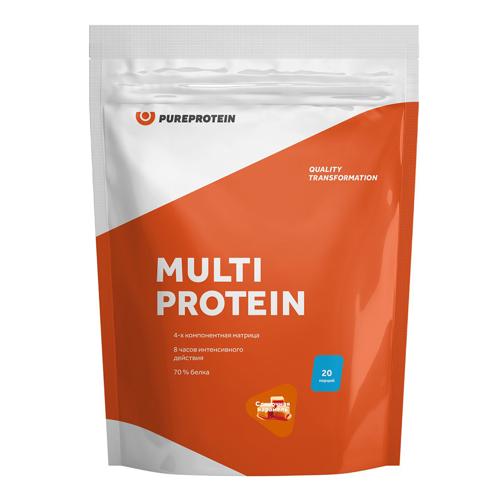 Мультикомпонентный протеин "Сливочная карамель" Pure Protein 600 г