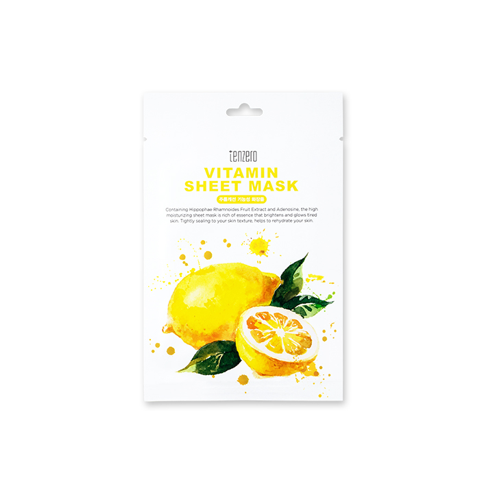 TENZERO VITAMIN SHEET MASK Тканевая маска для лица с витамином C 25мл