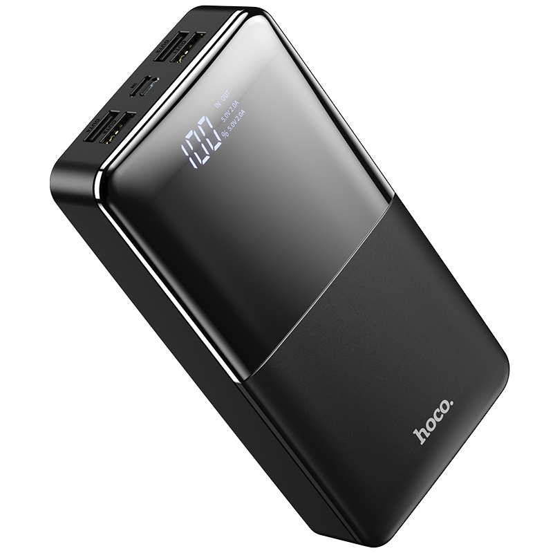 Аккумулятор внешний универсальный Hoco J42B 30000 mAh High power mobile power bank (4USB:5V-2.0A Max) Черный