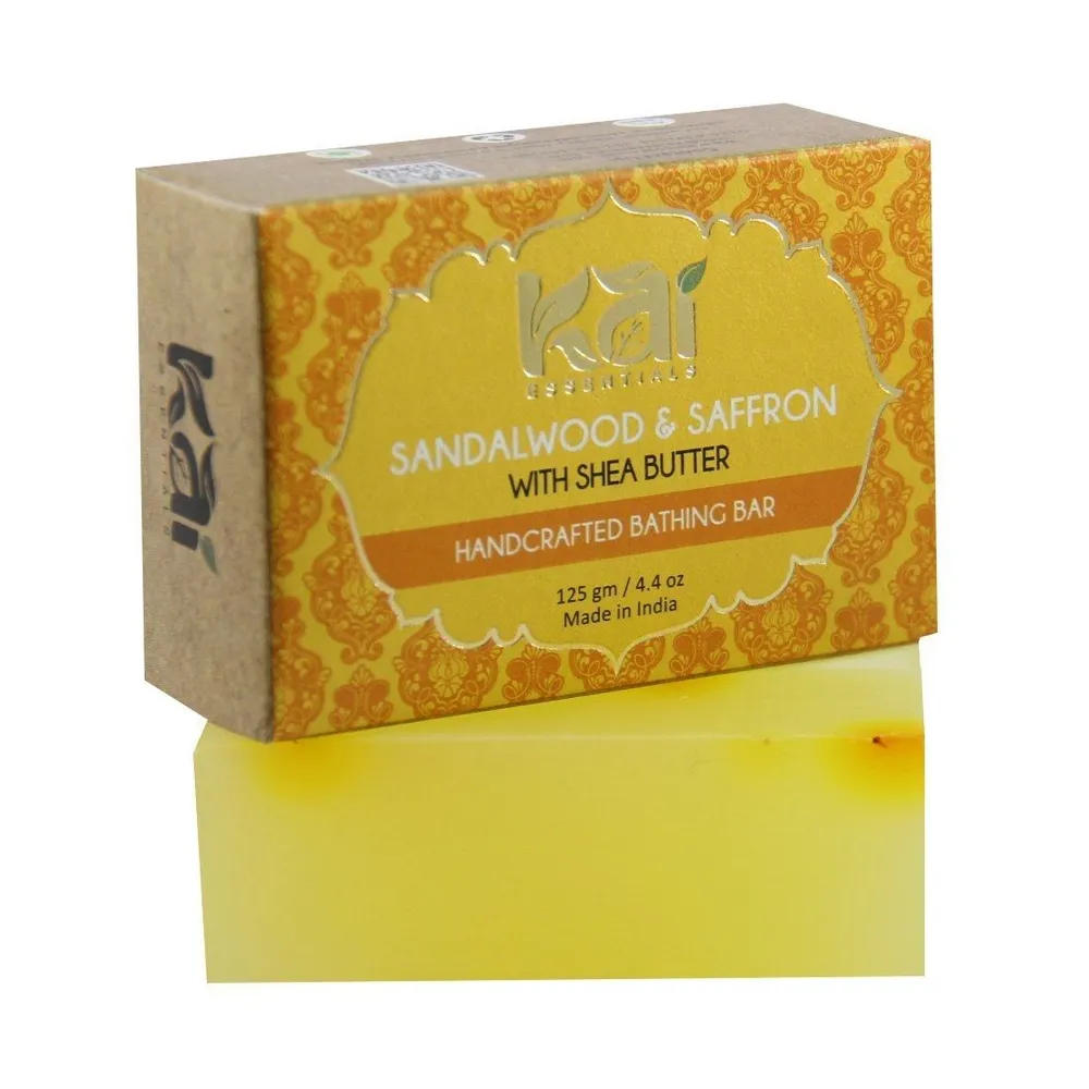 KAI ESSENTIALS Мыло Sandalwood & Saffron Сандал и Шафран Премиум с маслом ши 125 г