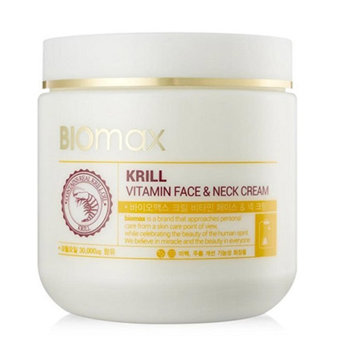 BioMax Крем для лица и шеи витаминный с крилевым маслом – krill vitamin face& neck cream, 500мл