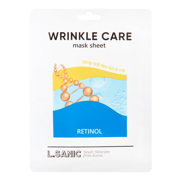 L.SANIC Retinol Wrinkle Care Mask Sheet Омолаживающая тканевая маска с ретинолом