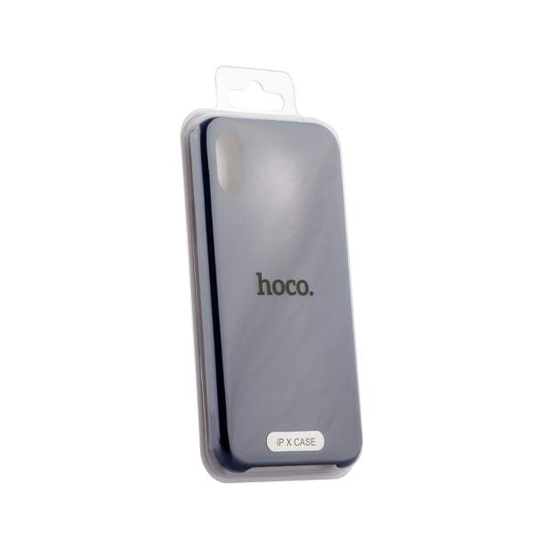 Чехол-накладка силиконовый Hoco Silicone Case для iPhone XS/ X (5.8") Темно синий