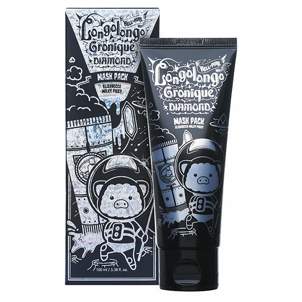 Elizavecca Milky PiggyHell-Pore Longolongo Gronique Diamond Mask Pack Маска-пленка с алмазной пудрой