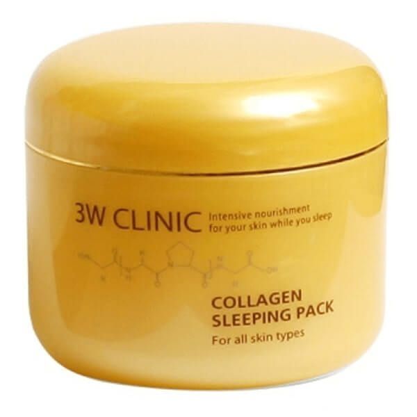 3W CLINIC Collagen Sleeping Pack Укрепляющая маска ночного действия с коллагеном