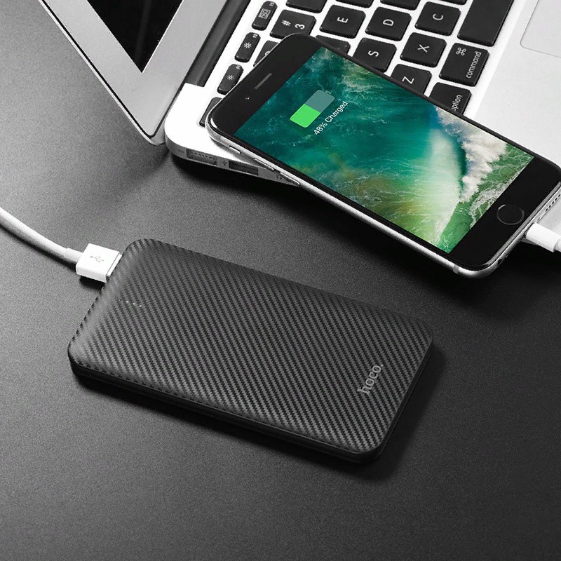 Аккумулятор внешний универсальный Hoco B37-5000 mAh Persistent mobile Power bank (2USB: 5V-1.0A) Black Черный