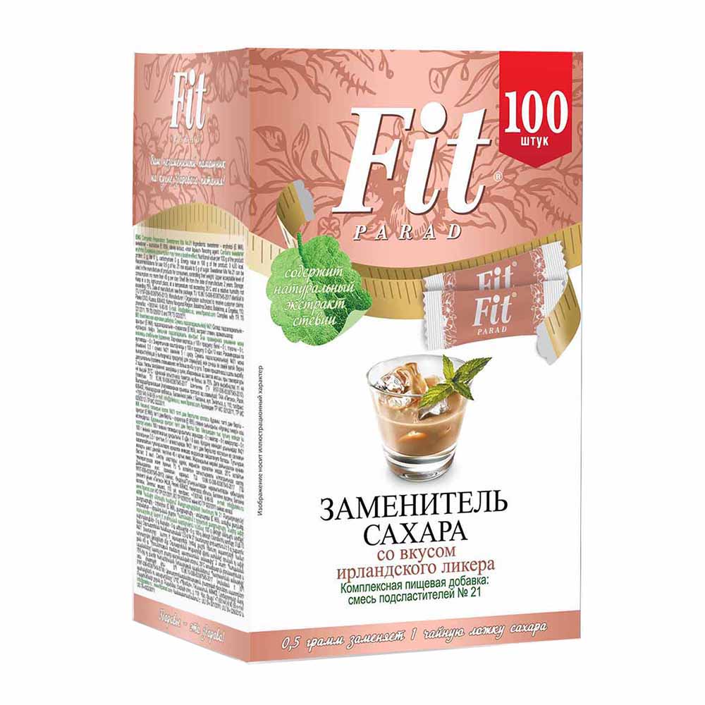 Заменитель сахара со вкусом ирландского ликера, стики Fit Parad 50 г 100 шт