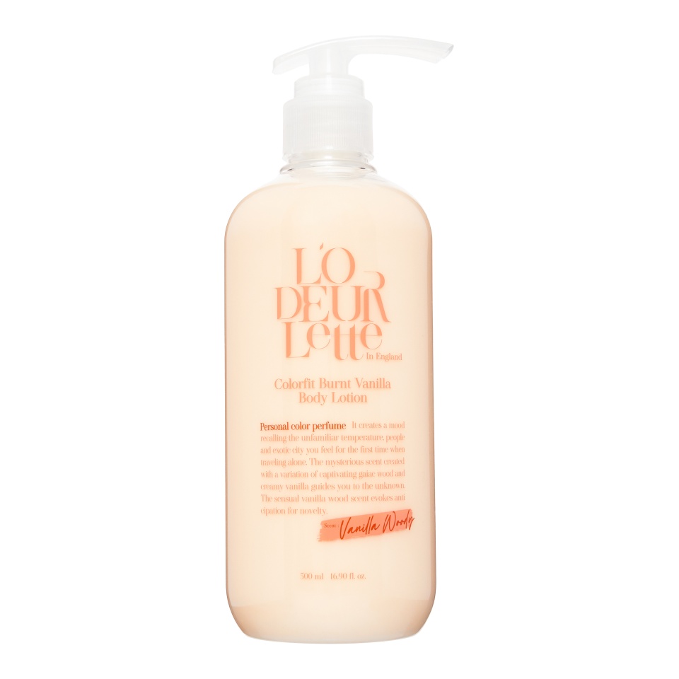 L'ODEURLETTE IN ENGLAND COLORFIT BURNT VANILLA BODY LOTION Парфюмированный лосьон для тела c ароматом шафрана, имбиря и ванили 500мл