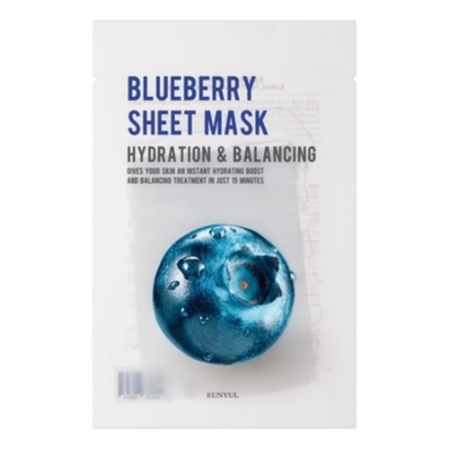 Eunyul Маска тканевая с экстрактом черники - Purity blueberry sheet mask, 22мл