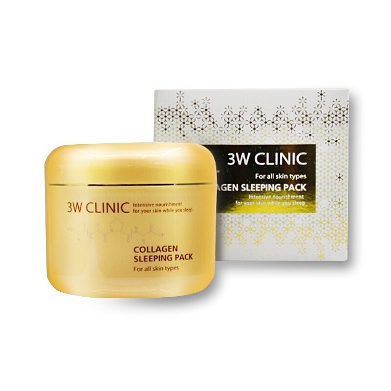 3W CLINIC Collagen Sleeping Pack Укрепляющая маска ночного действия с коллагеном