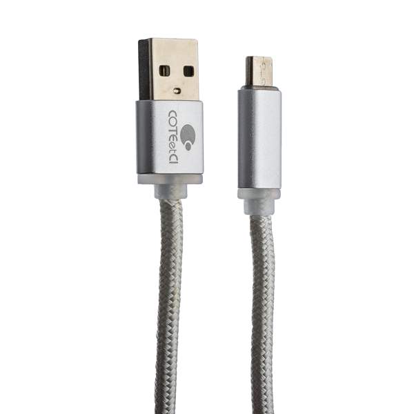 USB дата-кабель COTECi M23 NYLON series MicroUSB CS2131-2M-TS (2.0m) серебристый