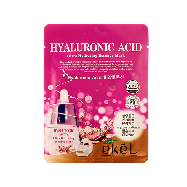 Ekel Маска для лица тканевая с гиалуроновой кислотой - Essence mask hyaluronic acid, 25г