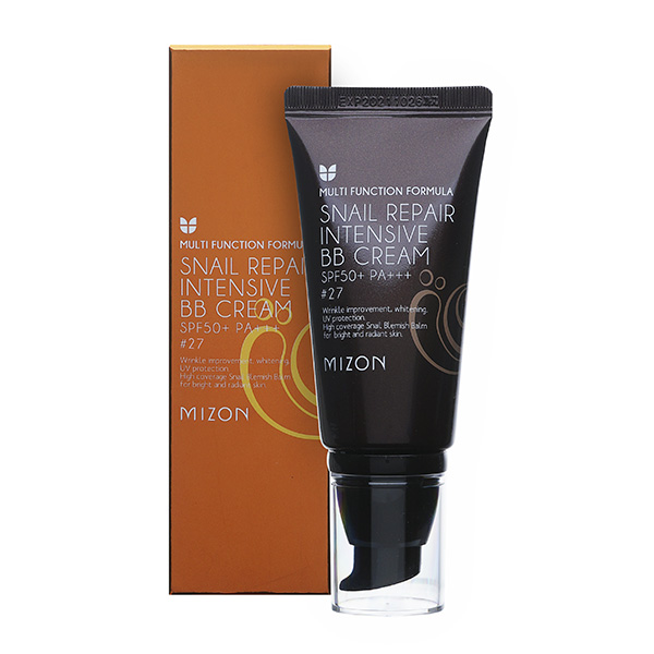 MIZON Snail Repair Intensive BB Cream SPF50+ РА+++ #27 ББ-крем с экстрактом муцина улитки 50мл