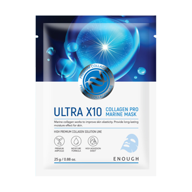 ENOUGH Тканевая маска для лица с коллагеном  Ultra X10 Collagen Pro Marine Mask