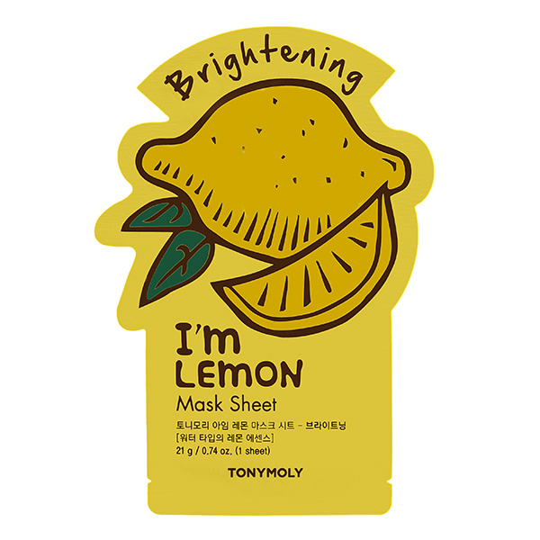 TONYMOLY I'm LEMON Mask Sheet Brightening Тканевая маска для лица с экстрактом лимона