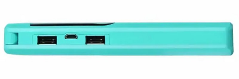 Аккумулятор внешний универсальный Hoco B27-15000 mAh Pusi Power Bank (2USB: 5V-2.0A) Голубой