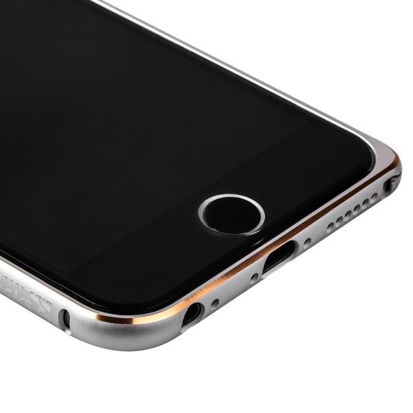 Бампер металлический iBacks Arc-shaped Venezia Aluminium Bumper for iPhone 6s/ 6 (4.7) - gold edge (ip60008) Silver Серебро