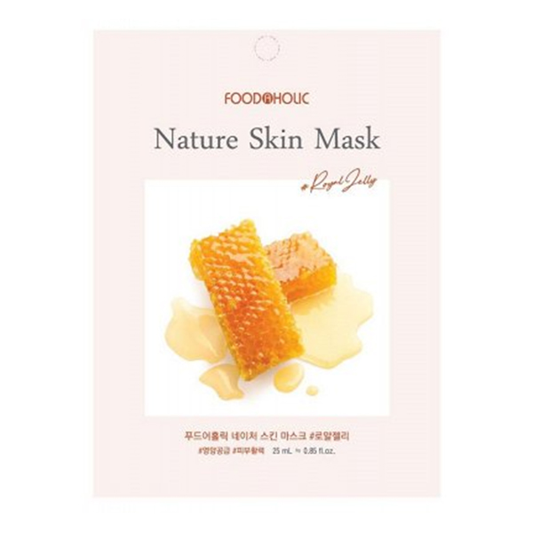 FOODAHOLIC NATURE SKIN MASK #ROYAL JELLY Тканевая маска для лица с экстрактом маточного молочка