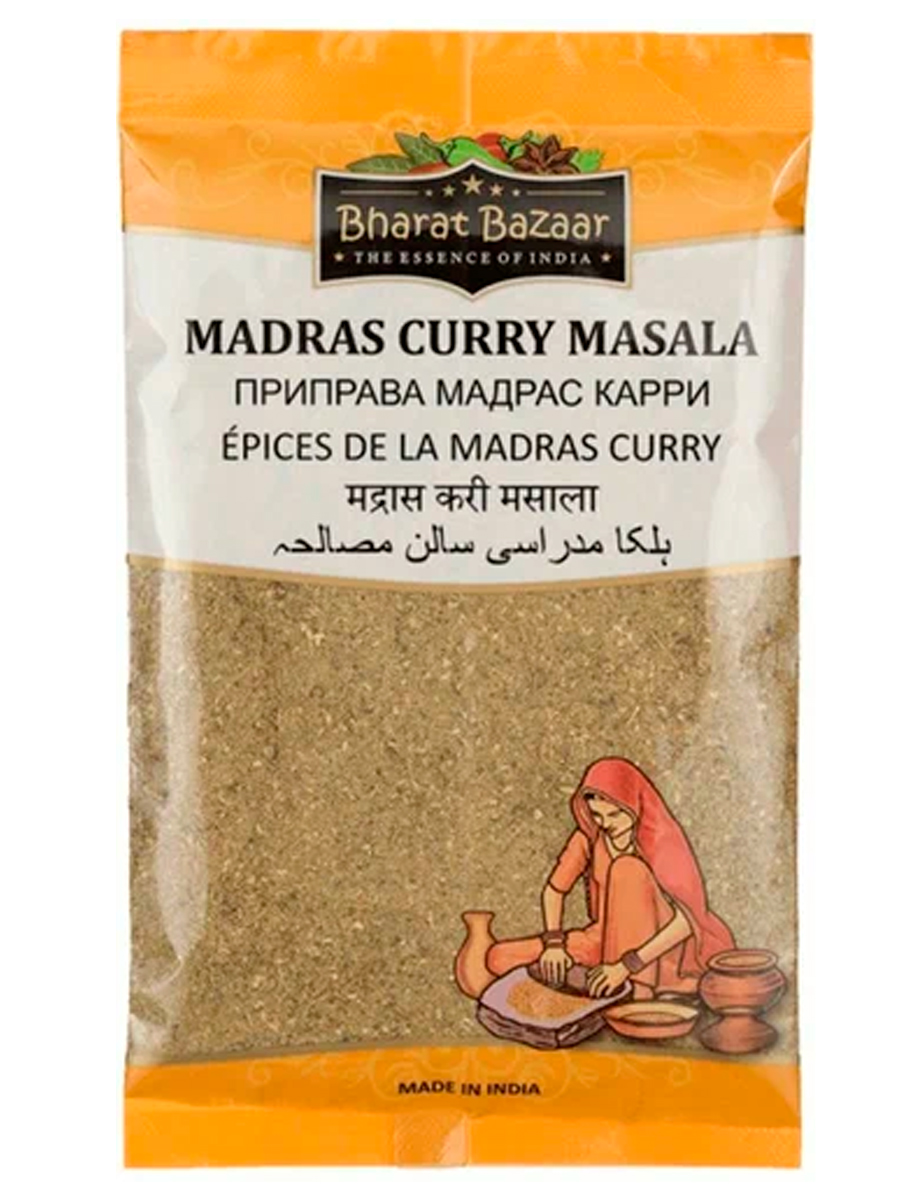 Bharat Bazaar Приправа Мадрас Карри Mild Madras Curry Masala (в пакете) 100г