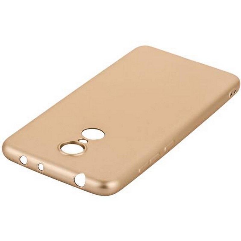 Чехол-накладка силиконовый J-case Delicate Series Matt 0.5mm для Xiaomi Redmi 5 (5.7") Золотой