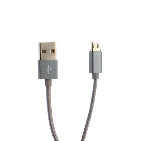 USB дата-кабель Hoco U40A Magnetic adsorption charging cable MicroUSB (1.0 м) Серый