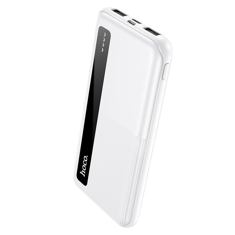 Аккумулятор внешний универсальный Hoco J75 10000 mAh Tresor power mobile power bank (2USB:5V-2.0A Max) Белый