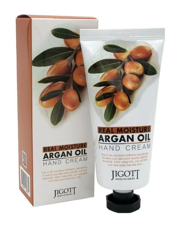 Комплект Крем для рук с аргановым маслом - Real moisture argan oil, Jigott  3 шт по 100 мл (300 мл)